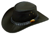 Black Wallaroo Oil Hat by Jacaru